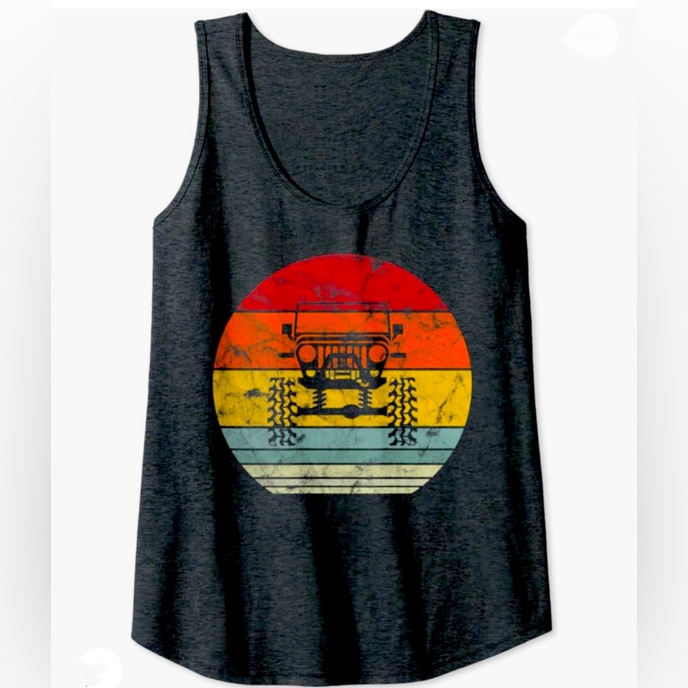 NWT Retro Jeep Tank Top Women’s Size M